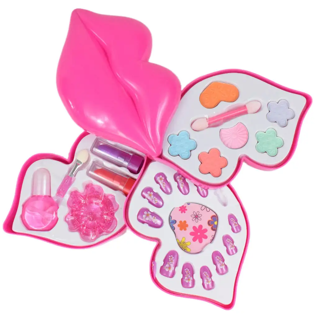 Fashion Make Up: Dreistufige Schminkpalette in Lippenform kép 5