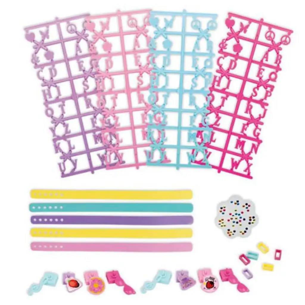 Fashion Star Armbandherstellungsset mit Buchstaben und Zubehör kép 2
