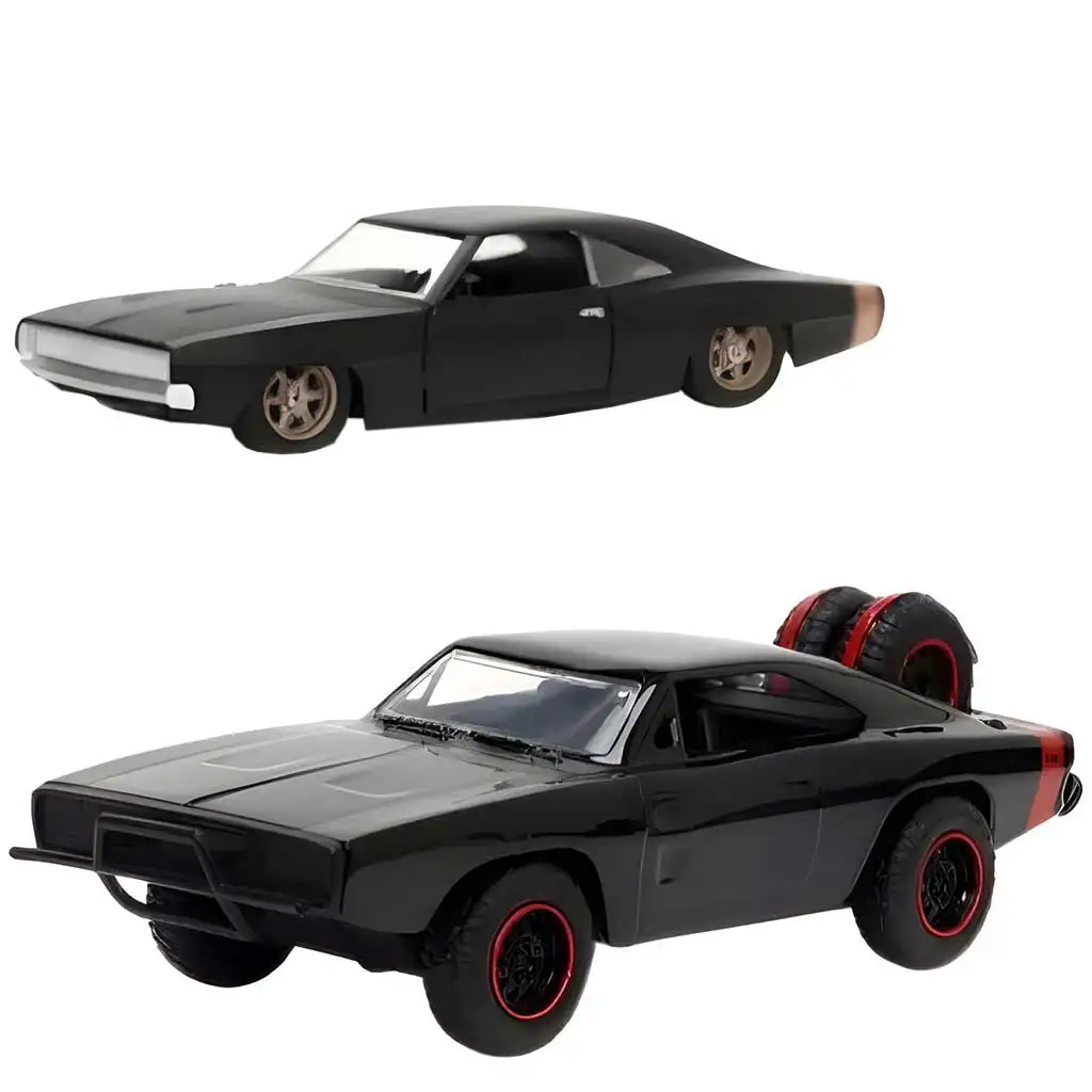 Fast & Furious: Dom Toretto Dodge Charger R/T 1970 & Dodge Charger Widebody 1968 Metallspielzeugauto 2er-Pack 1/32 Maßstab 13cm - Jada Toys kép 5