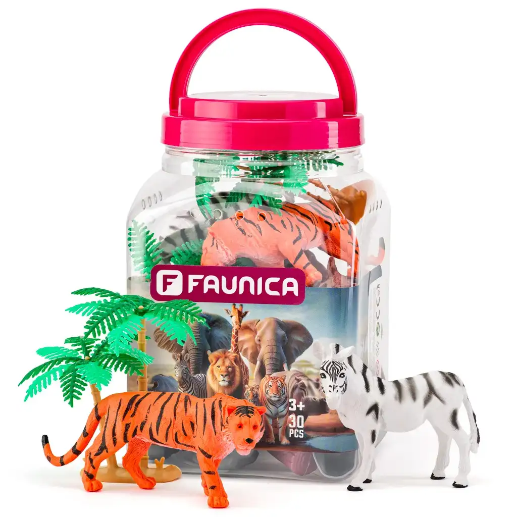 Faunica: Wildtiere Spielset im Eimer - Woodyland