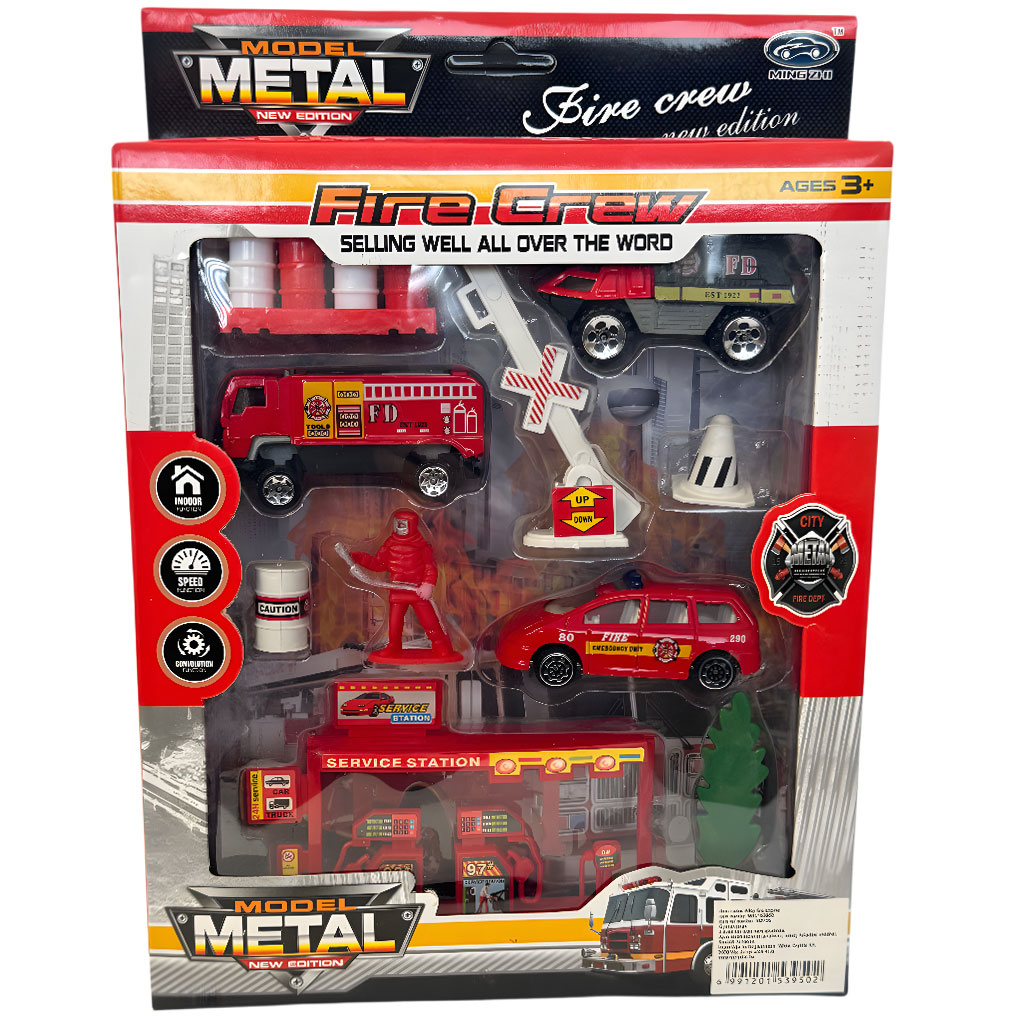 Feuerwehr-Team: Feuerwehr-Spielzeugauto-Set mit Zubehör kép 2