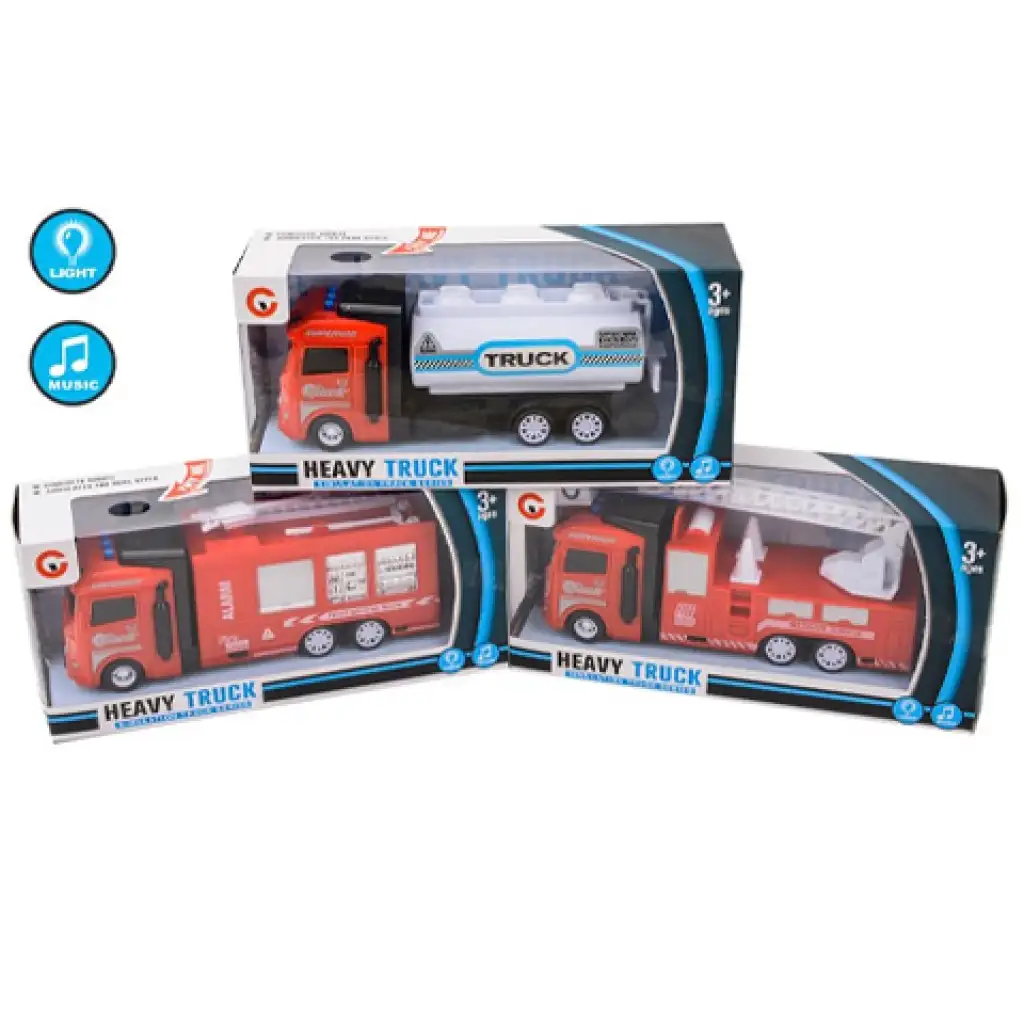 Feuerwehrauto in verschiedenen Ausführungen mit Licht- und Soundeffekten