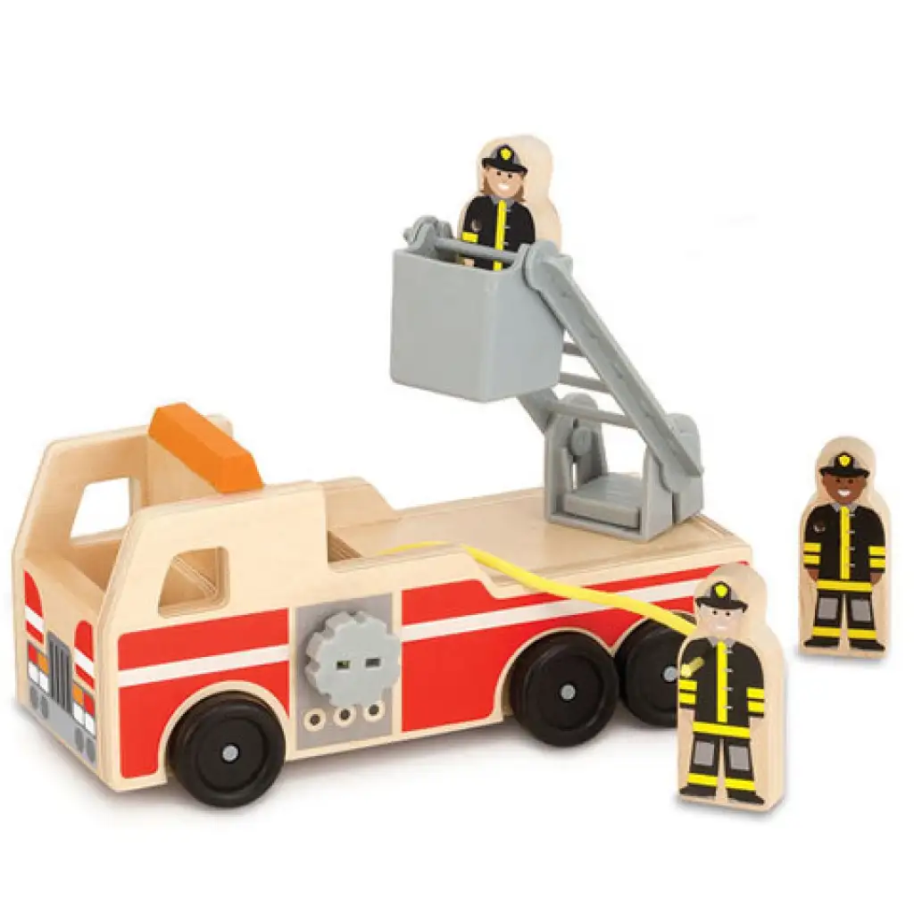 Feuerwehrauto mit Holzleiter - Melissa & Doug