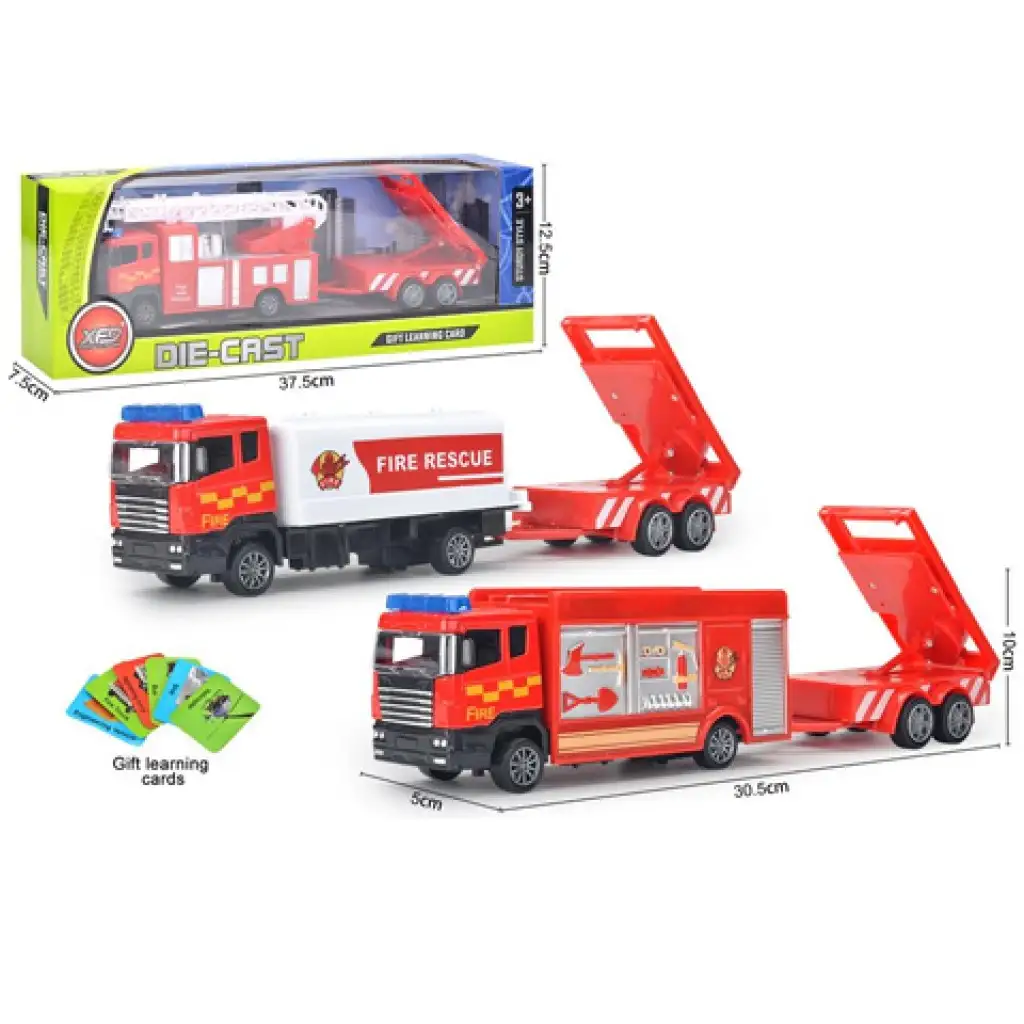 Feuerwehrfahrzeug mit Anhänger in verschiedenen Ausführungen