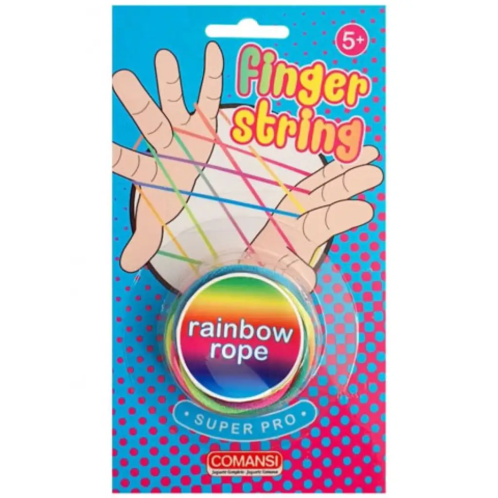 Finger String regenbogenfarbige Gummischnur kép 1