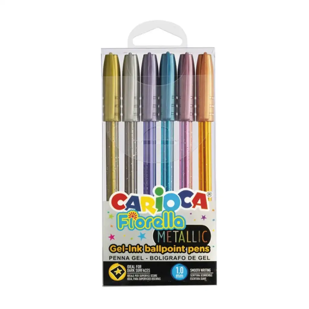 Fiorella Metallic Gelstift 6er-Set - Carioca