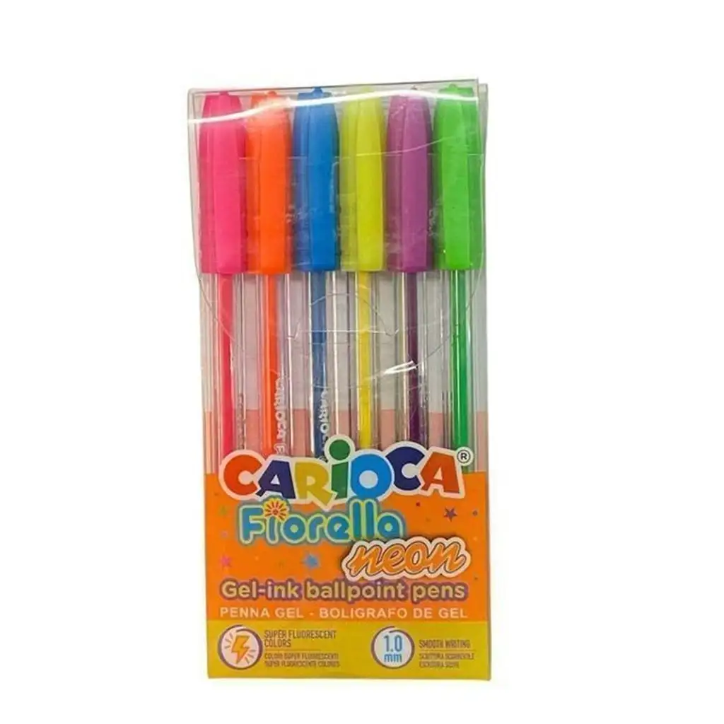 Fiorella Neon Gelstift 6er-Set - Carioca