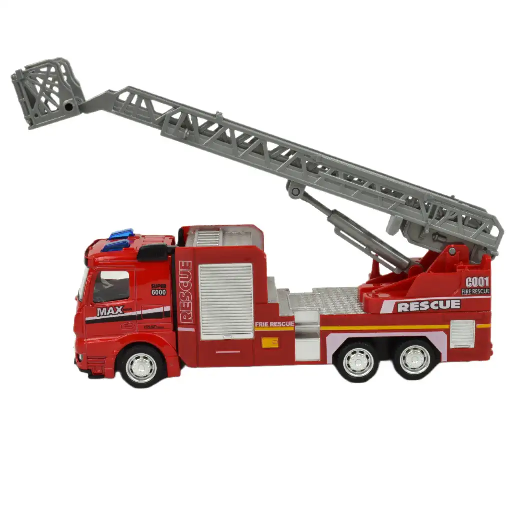 Fire Rescue: Feuerwehr-LKW mit Schwungrad, Licht und Sound, verschiedene Ausführungen, 19 cm, 1 Stück kép 15