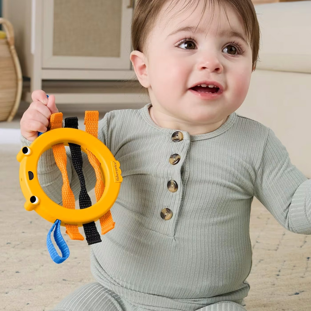 Fisher-Price: Fröhlicher Tierbeißring mit Bienchen - Mattel kép 2