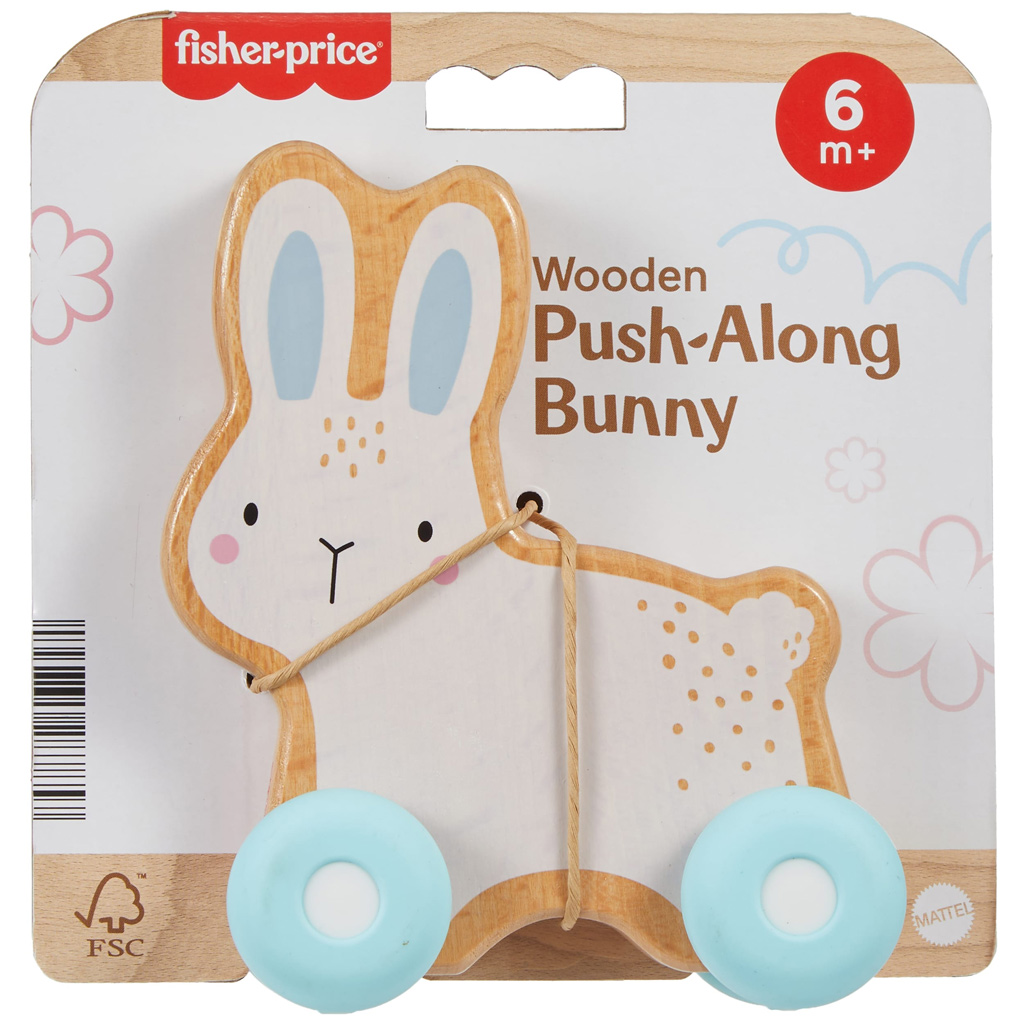 Fisher-Price: Holz-Schiebespiel Hase – Mattel