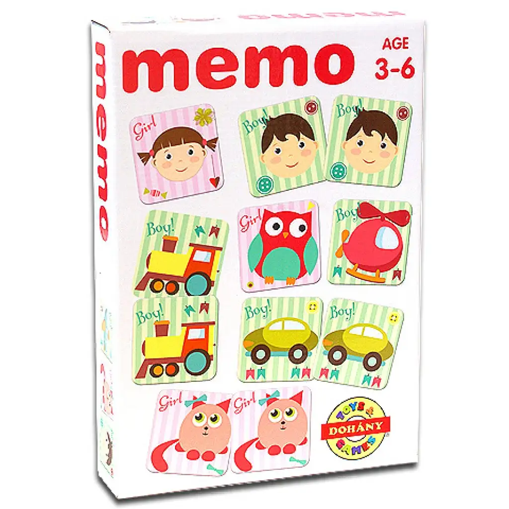 Jungen und Mädchen Memory-Spiel