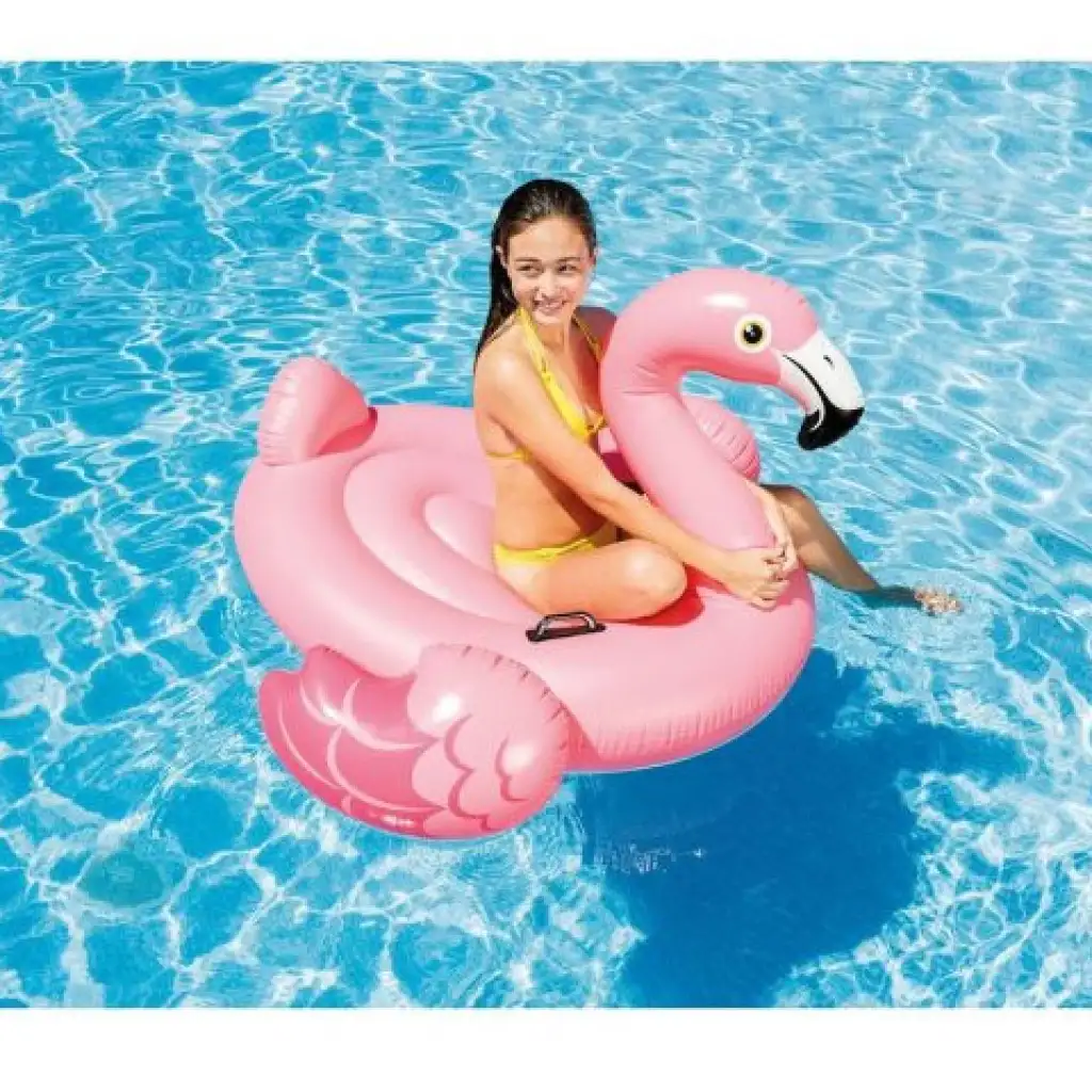 Flamingo Reitmatratze mit Haltegriff 142x137x97cm - Intex kép 2
