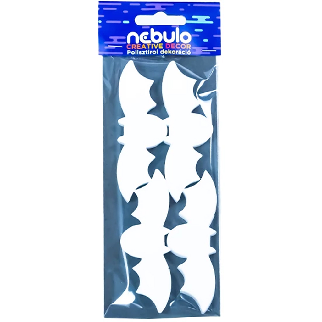 Fledermäuse Polystyrol-Dekoration 4-teiliges Set