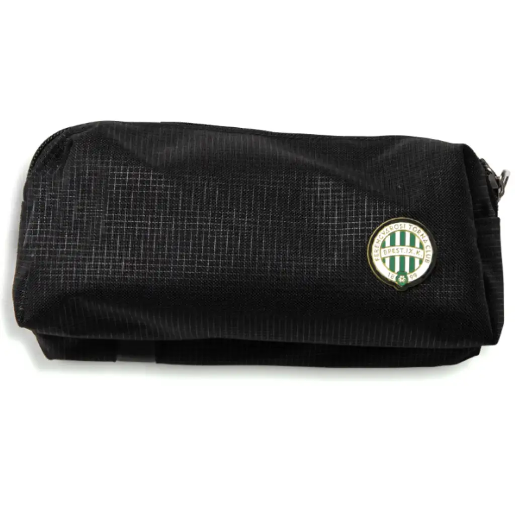 Fradi-Wappen zylindrisches Federmäppchen mit zwei Fächern