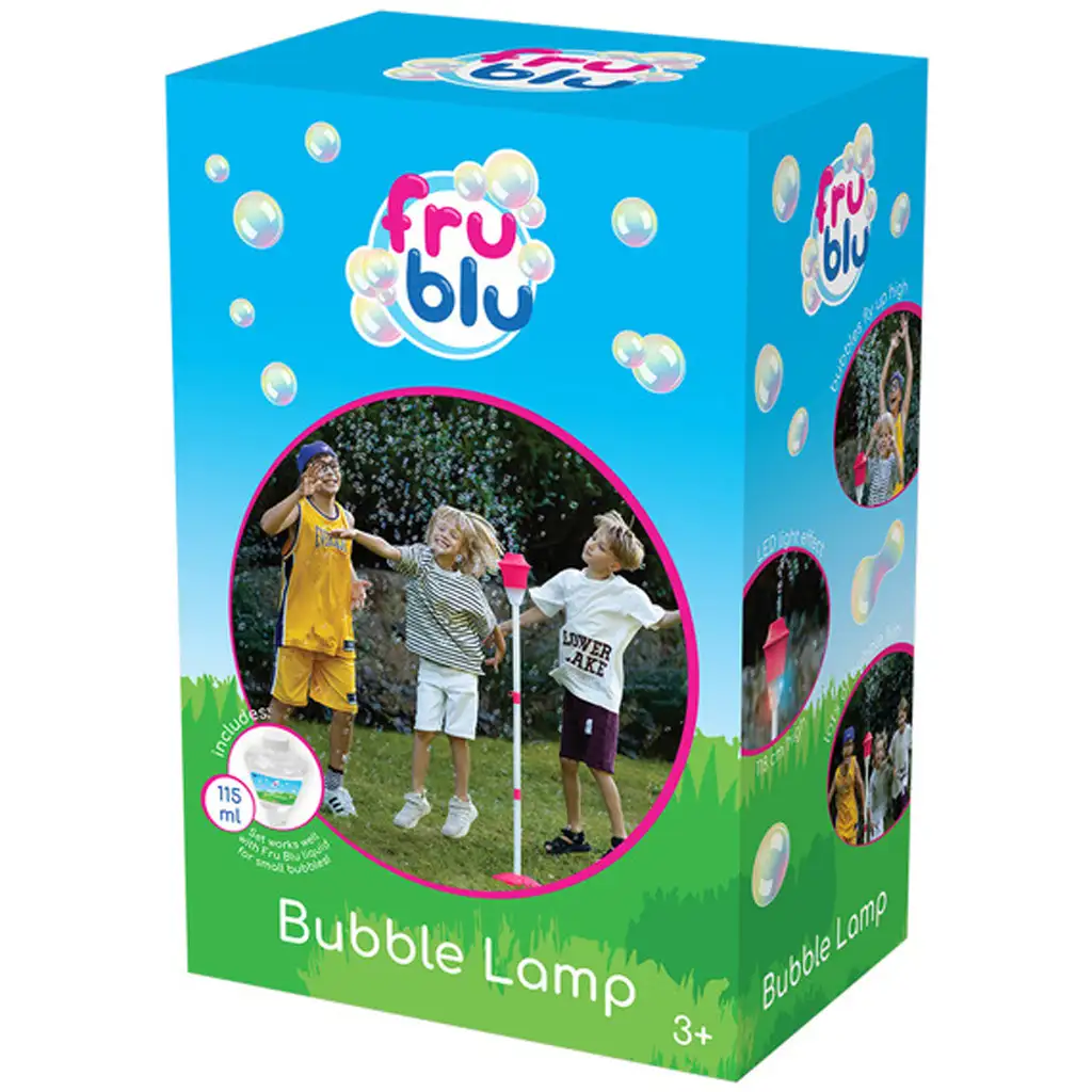 FruBlu: Gartenlaterne Seifenblasenmaschine mit Licht und Ton
