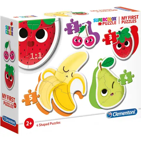 Früchte 4-in-1 Supercolor Formpuzzle - Clementoni