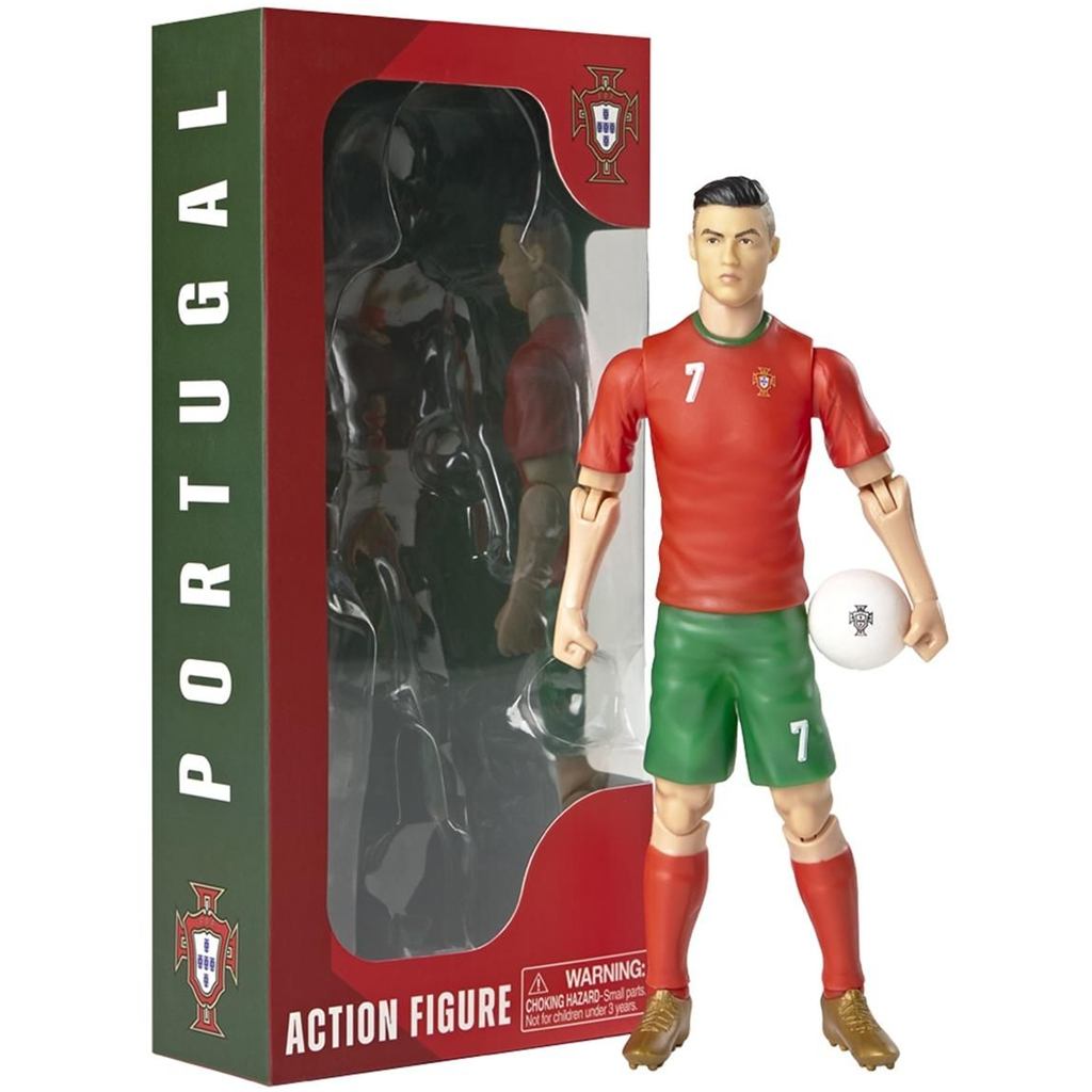 Fußball-Actionfigur, 20 cm – Portugal, im Ronaldo-Trikot mit der Nummer 7