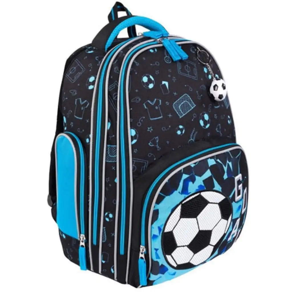 Fußball-Premium-Zweifach-Schulranzen, Rucksack 37x20x31cm