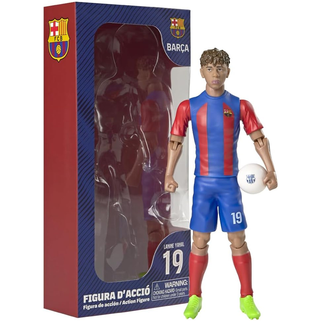 Fußballer-Actionfigur, 20 cm – FC Barcelona, im Trikot mit der Nummer 19 von Lamine Yamal
