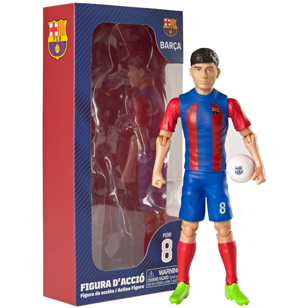 Fußballer-Actionfigur, 20 cm – FC Barcelona, mit Pedri im Trikot Nummer 8