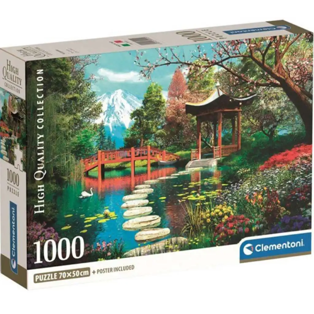 Fuji Garden HQC 1000-teiliges Compact Puzzle - Clementoni