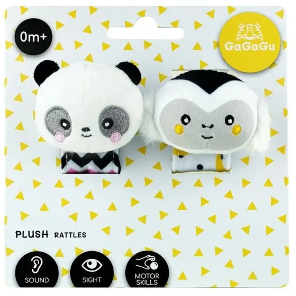 GaGaGu: Doppel-Rassel-Set - Affe und Panda