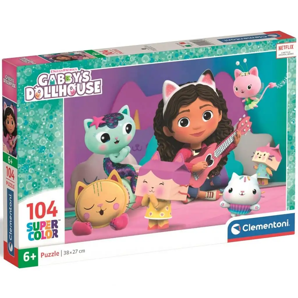 Gabbys Puppenhaus: Super Color Puzzle 104 Teile - Clementoni