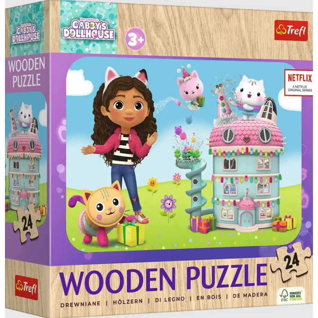 Gabi Puppenhaus 24-teiliges Holzpuzzle - Trefl