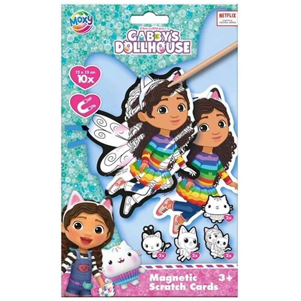 Gabis Puppenhaus Bildkratzer Kühlschrankmagnet 10-teiliges Kreativset