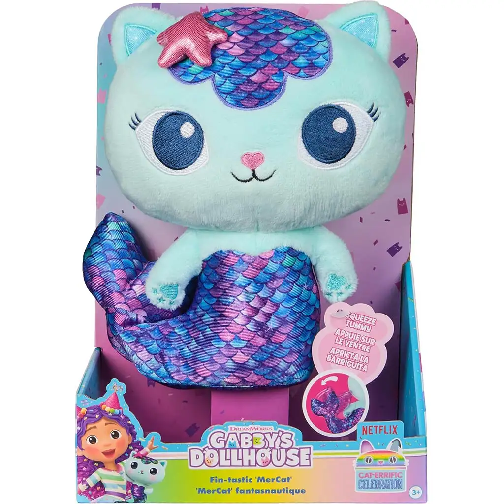 Gabis Puppenhaus: Deluxe Plüsch Meerjungfrauen-Katze - Spin Master