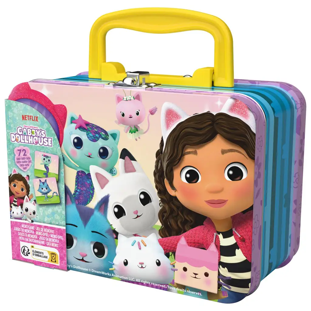 Gabis Puppenhaus: Gabis Puppenhaus Gedächtnisspiel in einem Metallkoffer - Spin Master