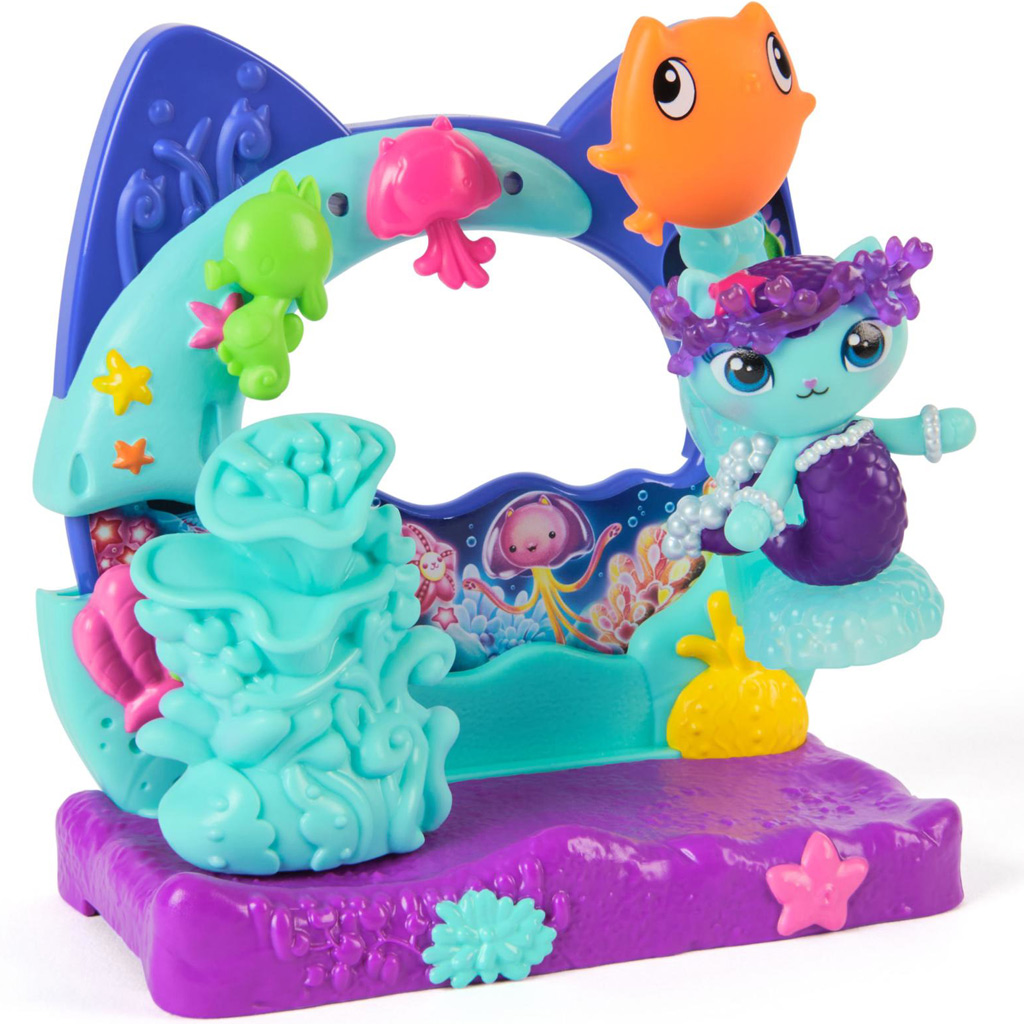 Gabis Puppenhaus Film: MerCat Aquaroom Balkon-Spielset - Spin Master kép 3