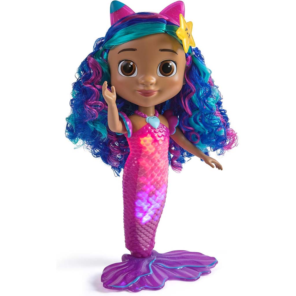 Gabis Puppenhaus Kino: Singende und leuchtende Meerjungfrau Gabi Puppe – Spin Master kép 4