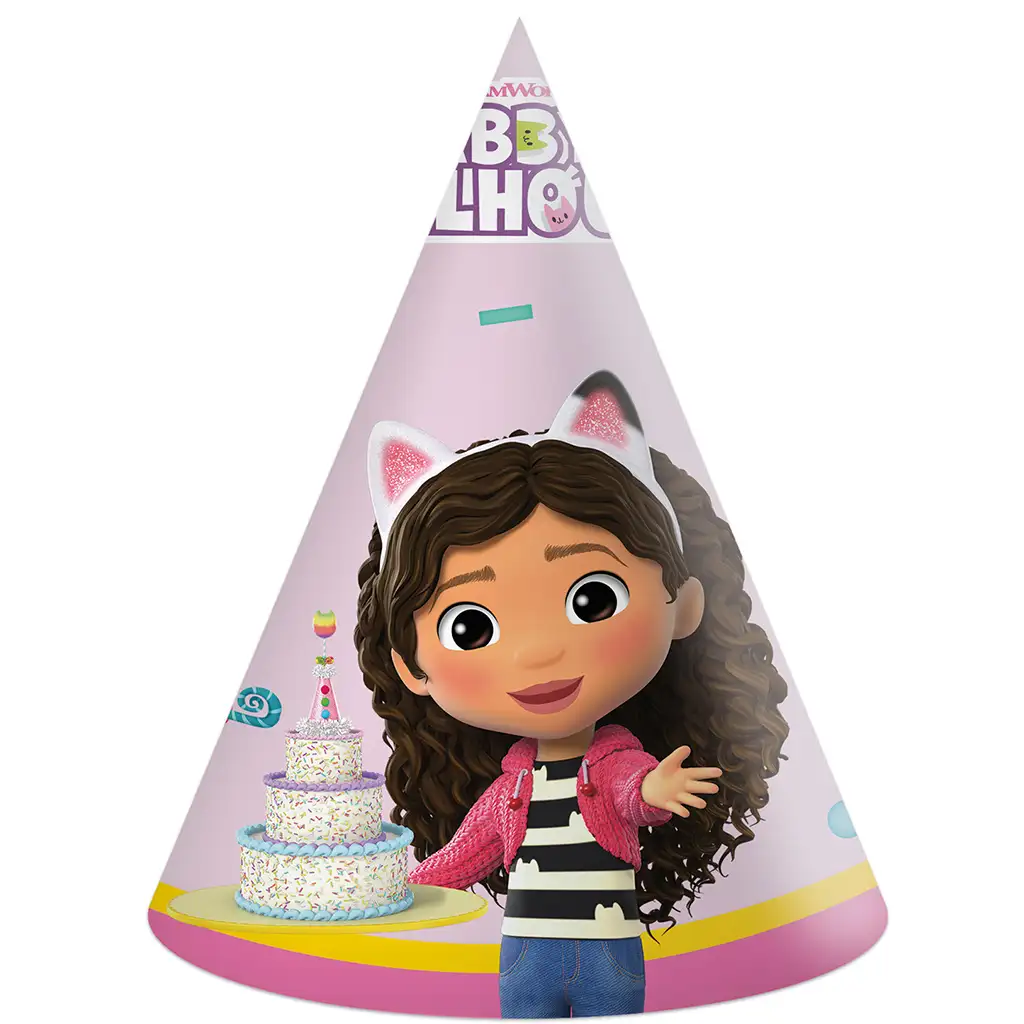 Gabis Puppenhaus Partyhüte 6er-Set