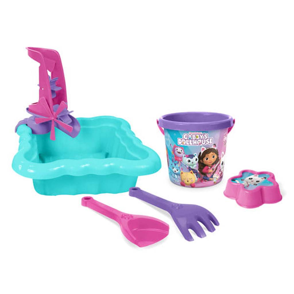 Gabis Puppenhaus-Sandspielset mit Wassermühle – Wader