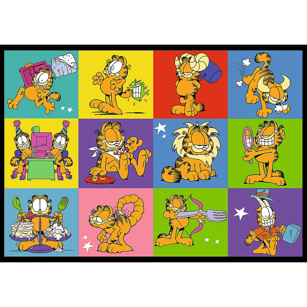 Garfields Abenteuer 4x250 Teile Puzzle - Trefl kép 3