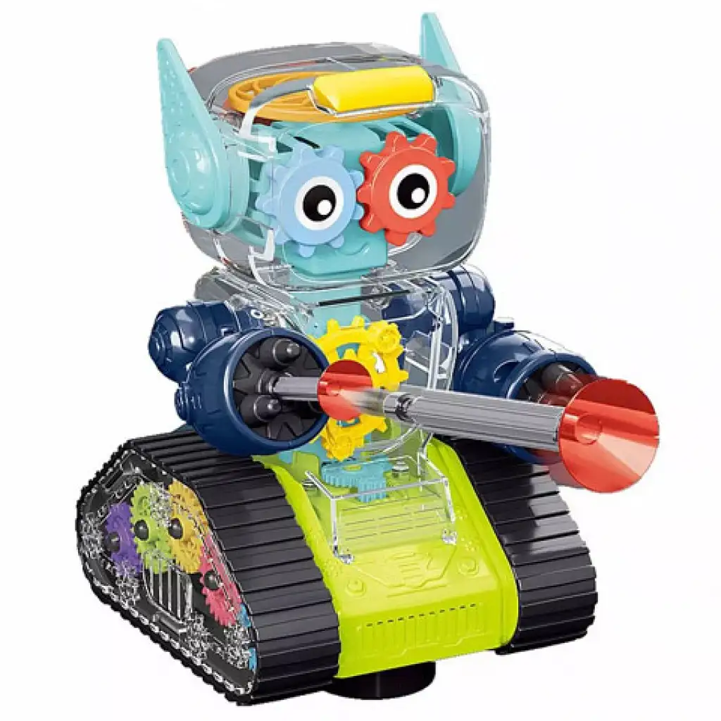 GearWheel leuchtender Kampfroboter mit Abschussvorrichtung in zwei Varianten