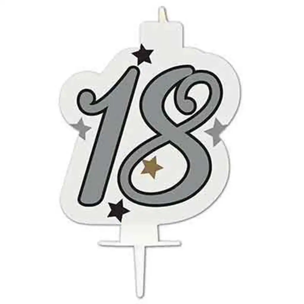 Geburtstagszahlkerze - Nummer 18
