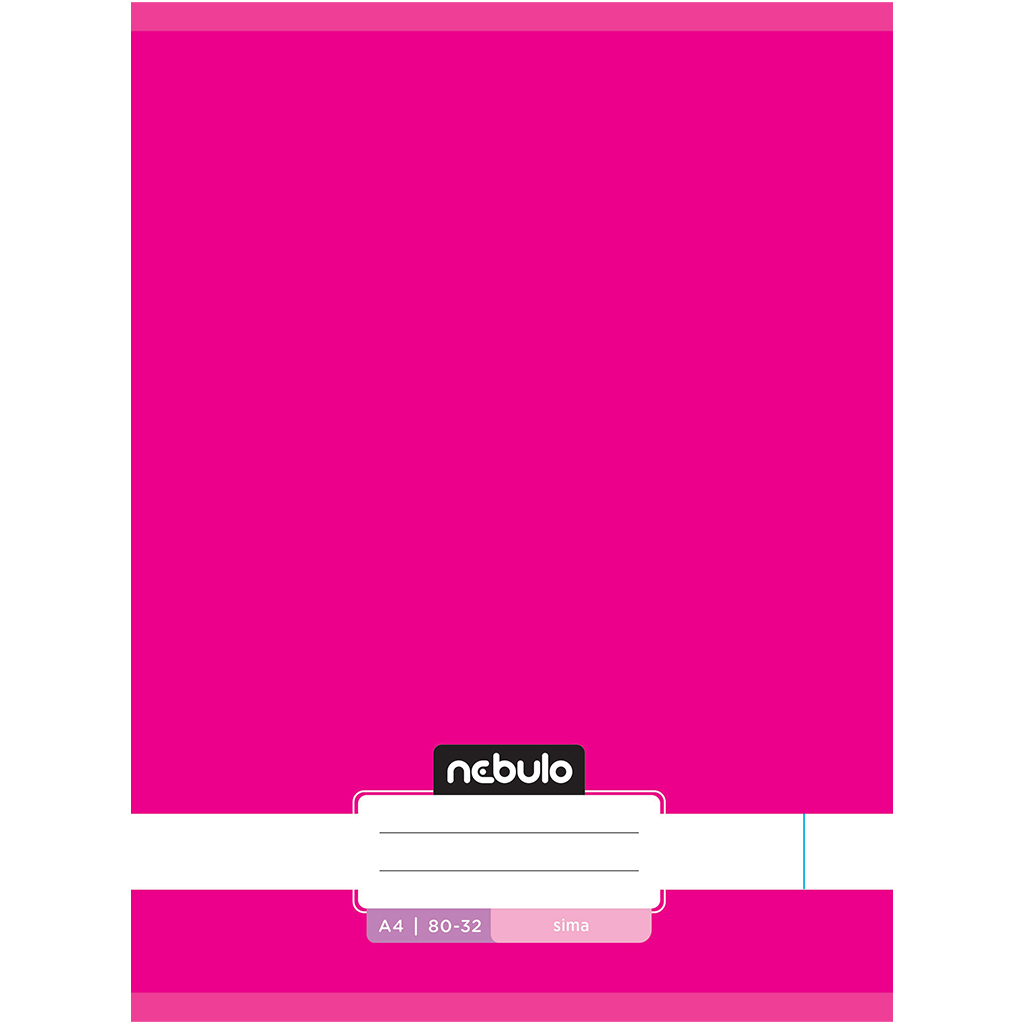 Geheftetes, unliniertes Neonrosa-Heft 80-32 A/4