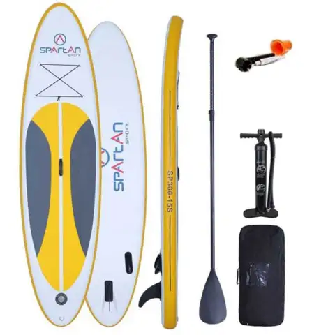 Gelb-schwarzes SP-300 SUP Stand Up Paddle Set 300cm - Spartan