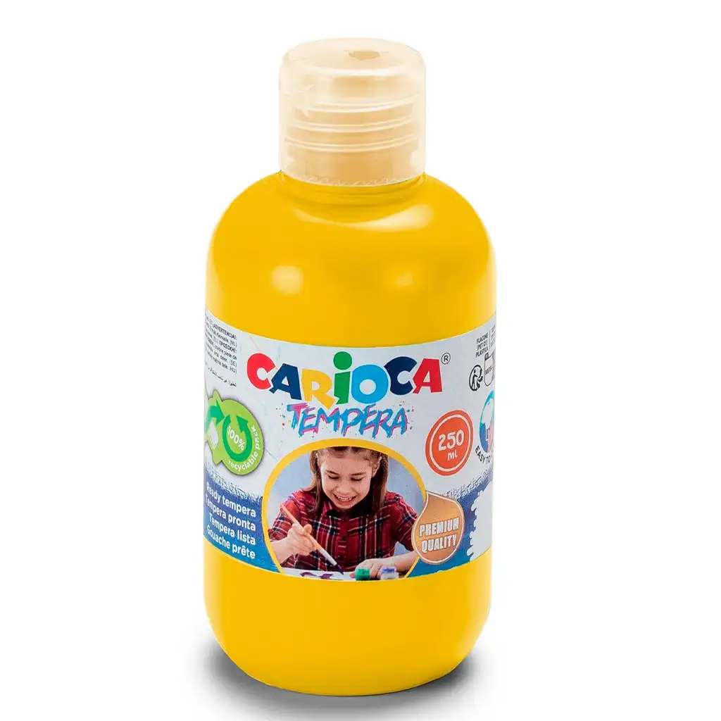 Gelbe Temperafarbe 250ml - Carioca