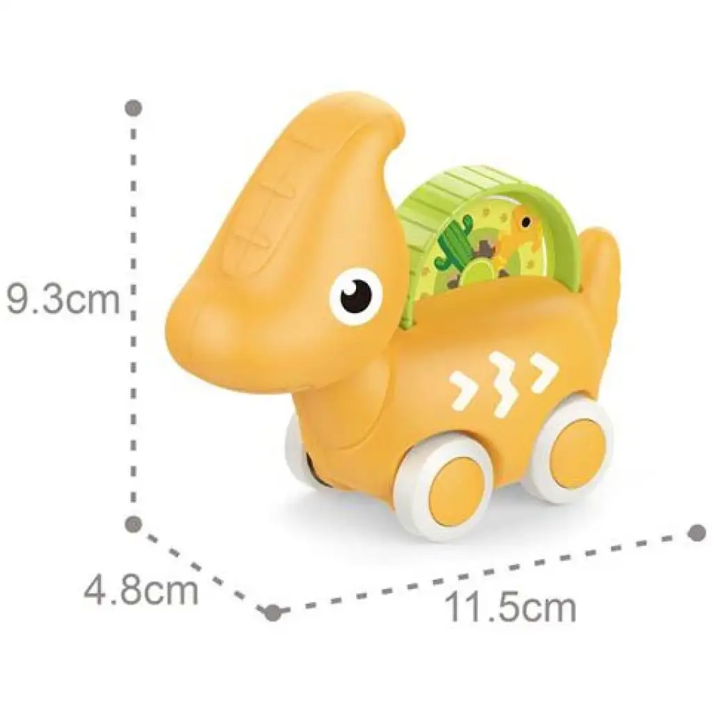 Gelber Paractylosaurus-Dino-Wagen kép 2