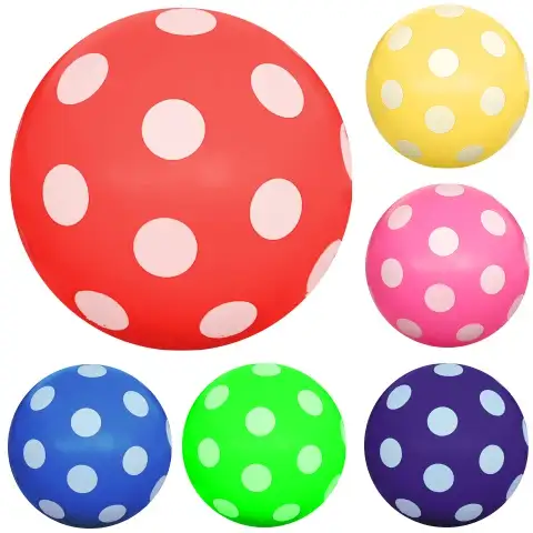 Gepunkteter Ball 14 cm in mehreren Varianten