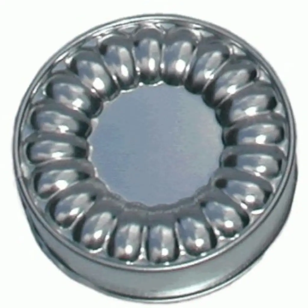 Gerippte Metallkuchenform 12 cm