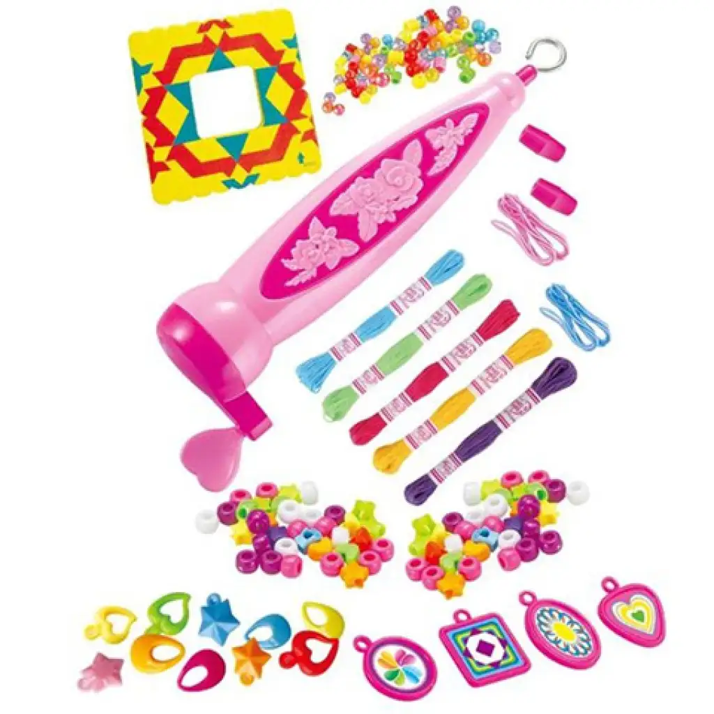 GlamorGirl: Schmuckherstellungs-Perlenset mit über 500 Perlen, Zubehör und Perlenwebstuhl. kép 2