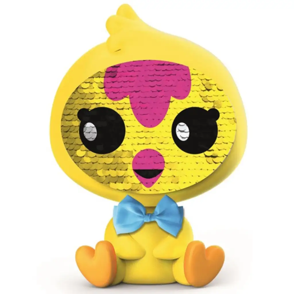 Glitzerndes Hühnerbaby 14 cm