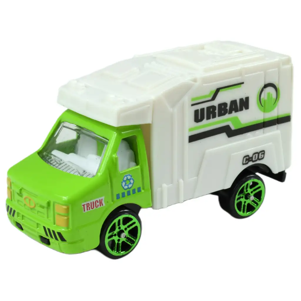 Greening Car: Müllabfuhr-LKWs 6er-Set kép 2