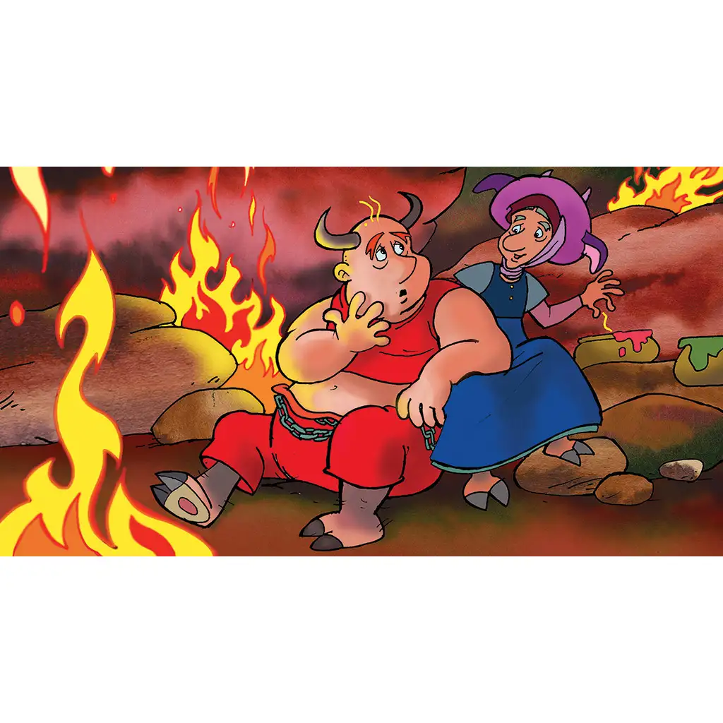 Grimm Brüder: Die drei goldenen Haare des Teufels Diafilm