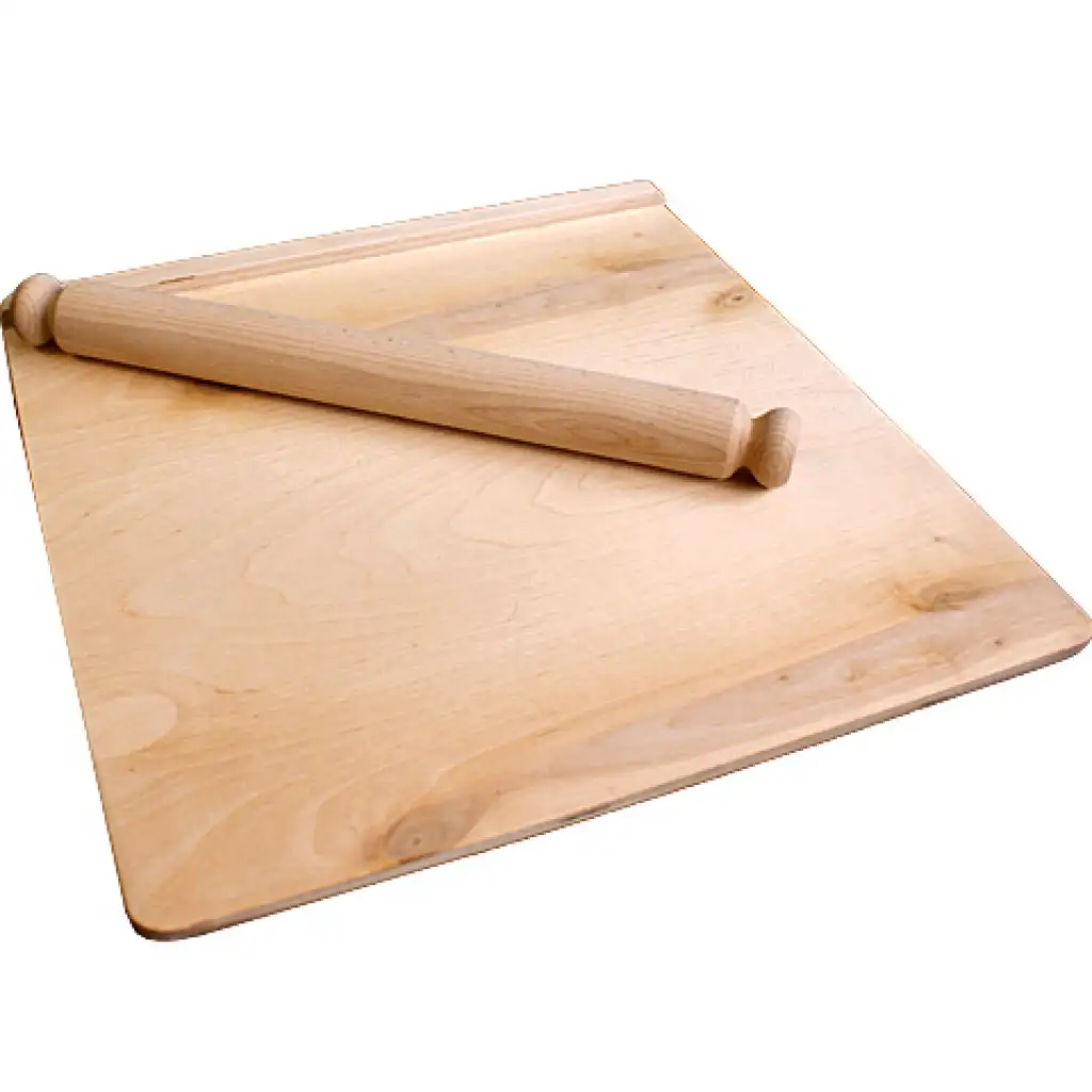 Großer Knetmaschinentisch mit Nudelholz