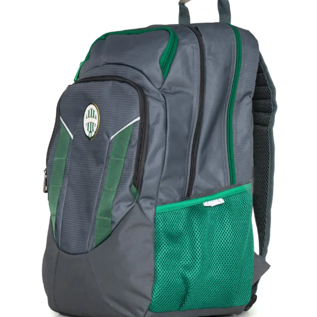 Großer grauer Schulrucksack mit Fradi-Wappen kép 3